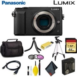 Panasonic Lumix DMC-GX85 Mirrorless Micro Four Thirds Digital Camera (Body Only) (Black) Master Bundle