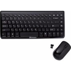 VERBATIM MINI WIRELESS SLIM - KEYBOARD AND MOUSE SET - ENGLISH - 97472