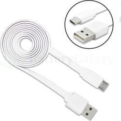 50X Micro USB Flat Noodle USB A to B Charger Data Cable Cord (U2A1-MCB-01BLK)
