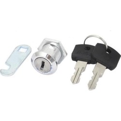 Drawer Mailbox Cabinet Quarter Turn Cam Lock Silver Tone w 2 Keys
