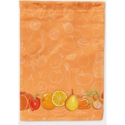 Fruits and Vegetables in Orange Flag Garden Size BB5131GF