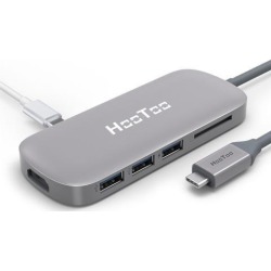 ANKER RAVPOWER Hootoo 6 in 1 60W 3 USB 3.0 Ports HUB Docking Station for Macbook / Macbook Pro / Macbook Pro 2016 / 2017