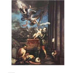 Posterazzi BALXBP341850LARGE Allegory of The Battle of Lepanto Poster Print by Titian - 24 x 36 in. - Large