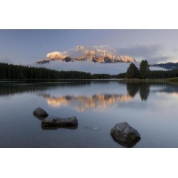 Posterazzi DPI1835714 Two Jack Lake Banff National Park Alberta Canada Poster Print, 17 x 11