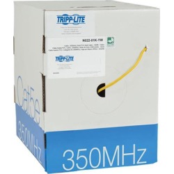 TRIPP LITE N022-01K-YW 1000 ft. Cat 5E Yellow 350 MHz Bulk Solid-Core PVC Cable