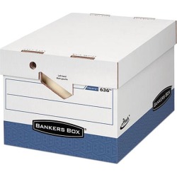 Bankers Box 0063601 Presto Maximum Strength Storage Box, Ltr/Lgl, 12' x 15' x 10', WE, 12/Carton