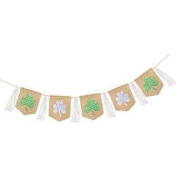 buy  St. Patrick's Day Decorations Burlap Banner Flags Irish Party Supplies B cheap online