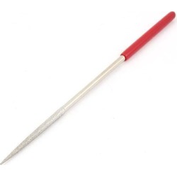 Plastic Grip 160mm Length Diamond Needle Files Silver Tone for Stone Glass