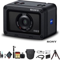 Sony Cyber-shot DSC-RX0 II Camera DSC-RX0M2 With Soft Bag, Tripod, Additional Battery, 64GB Memory Card, Card Reader, Plus Essential Accessories