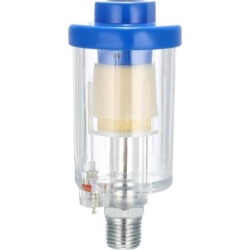 Water Oil Separator Air Compressor Filter, 1/4 inch NPT Inlet and Outlet for Air Tools Air Line, Pack of 1
