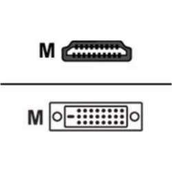 ViewSonic CB00008948 Black 6 ft. HDMI to DVI F-F DVI Cable