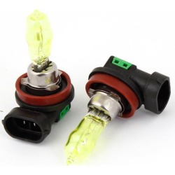 2 Pcs H11 100W Amber HOD Xenon Fog Light for Auto Car internal