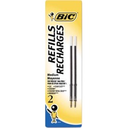 BIC MRC21-BE Refill for Velocity & Widebody Retractable Ballpoint, Medium, BE, 2/Pack