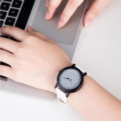 Women Men Couples Simple Casual All-match Quartz Wrist Watch white