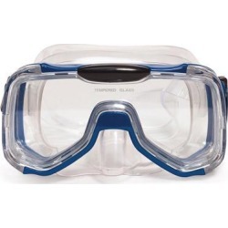 6.5" Blue and Clear Mondeo Pro Swimming Pool Mask for Teens