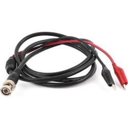 Coaxial Cable BNC Male to Two Alligator Clip Test lead Cable 5.15ft