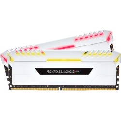 CORSAIR Vengeance RGB DRAM 16GB (2 x 8GB) 288-Pin DDR4 3200 (PC4 25600) Desktop Memory Model CMR16GX4M2C3200C16W