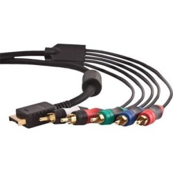 PS3 Component AV Cable (6 Feet) Premium High Resolution HDTV Component RCA Audio Video Cable for Sony PlayStation 3 PS3 and PlayStation 2 PS2 Gaming