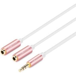 SAMA SA-10780 3.5mm Audio Stereo Y Splitter Cable 3.5mm Male to 2 Port 20cm