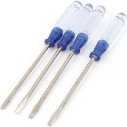 4pcs Home Furniture Repairing Straight Flat Head Screwdrivers Repair Tool