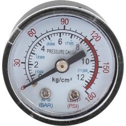 Unique Bargains 1/8BSP Thread Dia Air Compressor Barometer Measurement Tool 0-12KPa 0-180 Psi
