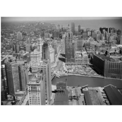 Posterazzi SAL2558654 Aerial View of Skyscrapers in a City Chicago River Chicago Illinois USA Poster Print - 18 x 24 in.