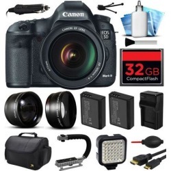 Canon EOS 5D Mark 3 III Digital Camera w/ 24-105mm Lens (32GB Essential Bundle)