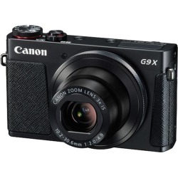Canon G9 X Black 20.2 MP 3X Optical Zoom 25mm Wide Angle Digital Camera - International Version