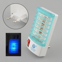 5pcs Mini LED Socket Electric Mosquito Fly Bug Insect Trap Night Lamp Killer Repellent