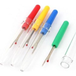 Plastic Handle Craft Thread Cutter Seam Ripper Stitch Unpicker Sewing Tool 4 Pcs
