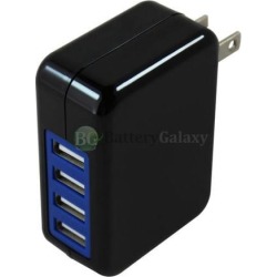 100X Universal Fast 4 Port Wall Charger 3.1Amp for Apple iPhone 8 X XS XR XS MAX