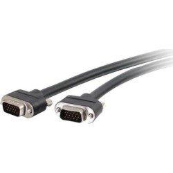 C2G 50215 VGA Cable - Select VGA Video Cable M/M, In-Wall CMG-Rated, Black (15 Feet, 4.57 Meters)