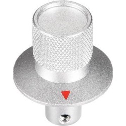 Stereo Knob, 27*6 mm Aluminium Alloy, Volume Control Knobs, Sliver