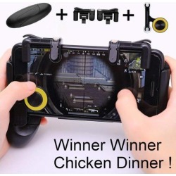 Gamepad for Knives Out PUBG Mobile Phone Shoot Game Controller L1R1 Shooter Trigger Fire Button 3 in 1 for iOS Android