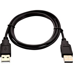 V7 1 Meter (3.3ft) USB A (Male) to USB A (Male) - Black