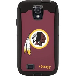 OtterBox Defender Case for Samsung GALAXY S4 - Retail Packaging - NFL Redskins (Black Washington Redskins NFL Logo)