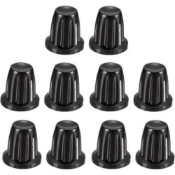 10Pcs Speaker Control Knob Power Amplifier Knob 15mm Dia. Rotary Knobs for 6mm Dia. Shaft Potentiometer