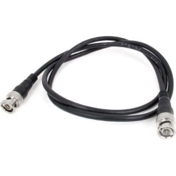 Unique Bargains BNC Male to Male Plug M/M Adapter RG58 Coaxial Cable 97cm 38' Black