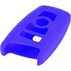 Unique Bargains Blue Silicone Remote Car Key Holder Case Ornament for BMW
