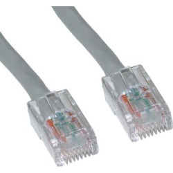 Offex Cat6 Gray Ethernet Patch Cable, Bootless, 25 foot