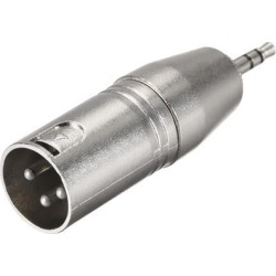XLR Male to 1/8' Male TRS Adapter, Gender Changer - XLR-M to 3.5mm Coupler Adapters, Microphones Plug In Audio Connector, Mic Male Plug