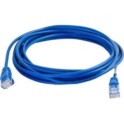 C2G 01031 Cat5e Cable - Snagless Unshielded Slim Ethernet Network Patch Cable, Blue (12 Feet, 3.65 Meters)