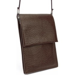 Handy Protective Vertical PU Leather Cell Phone Easy Carrying Pouch (with shoulder strap)