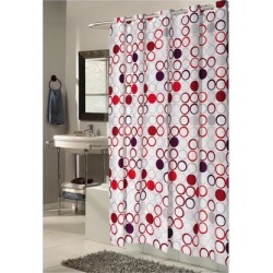 Carnation Home Fashions Living Room Decorative Extra Long, EZ-ON Bohemia Polyester Shower Curtain