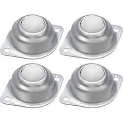 Ball Transfer Units CY-25A 1-inch Nylon Roller Ball Transfer Bearing 66lb 4pcs