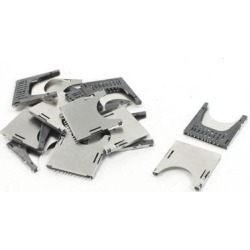 Unique Bargains 15Pcs Push-push Type SD Memory Card Sockets Slots for Digital Camera