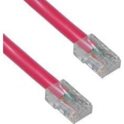 Cable Wholesale CAT5E Ethernet Patch Cable UTP Bootless 350MHz 100 foot - Red