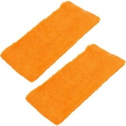 Unique Bargains Sports Protective Terrycloth Sweat Absorbent Headband Orange 2 Pcs
