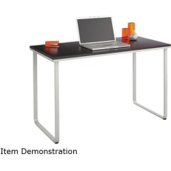 Steel Workstation, 47-1/4w X 24d X 28-3/4h, Black/silver