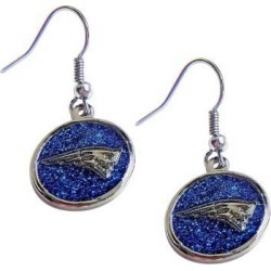 New England Patriots Glitter Sparkle Dangle Logo Earring Set Charm Gift